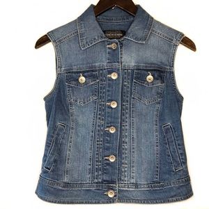 LIVE A LITTLE blue denim women’s vest SP from Nordstrom Rack NWT